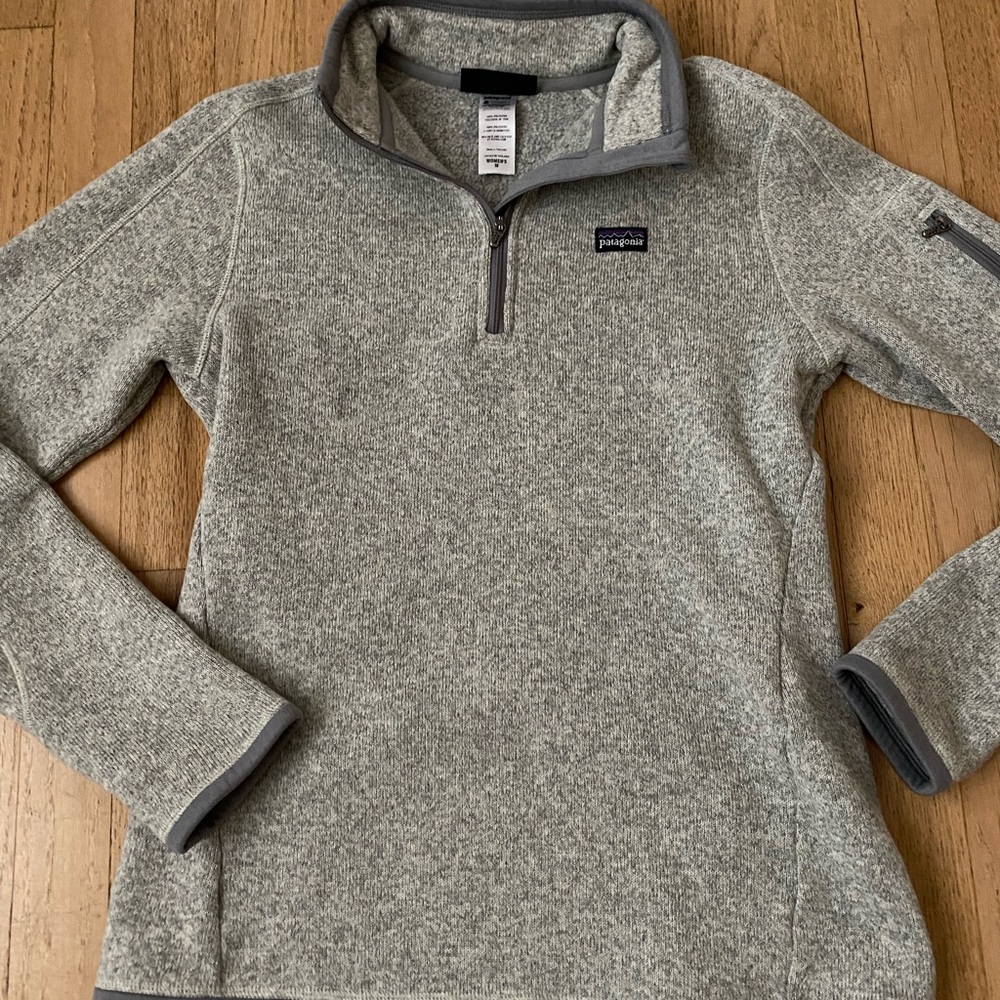Patagonia Gray 1/4 Zip Better Sweater